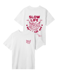 Slow Life - Damen Oversized T-Shirt - Flamingo Apparel