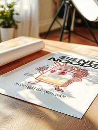 Send Noods- Premium Poster auf mattem Papier