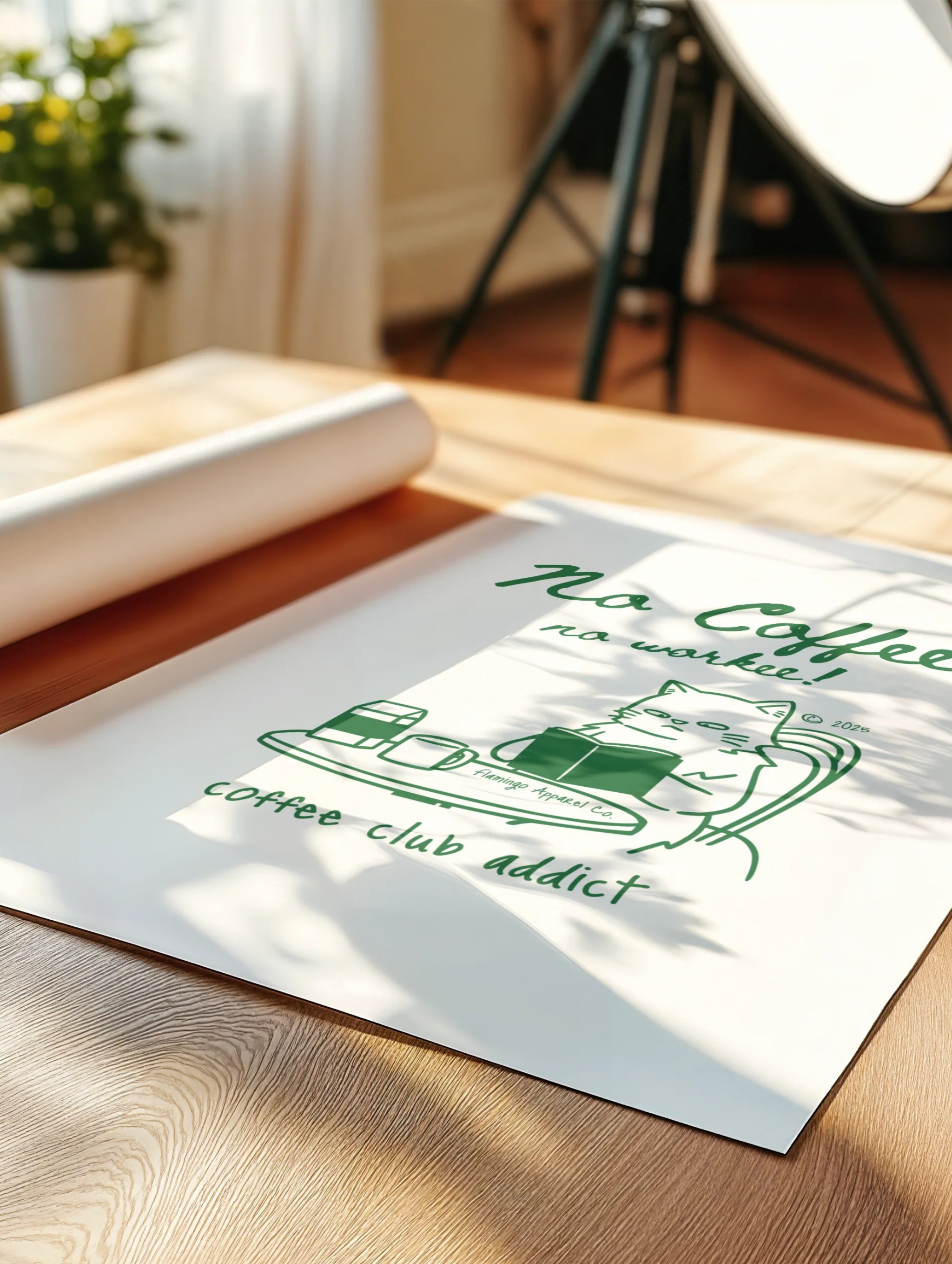 Coffee Addict - Premium Poster auf mattem Papier