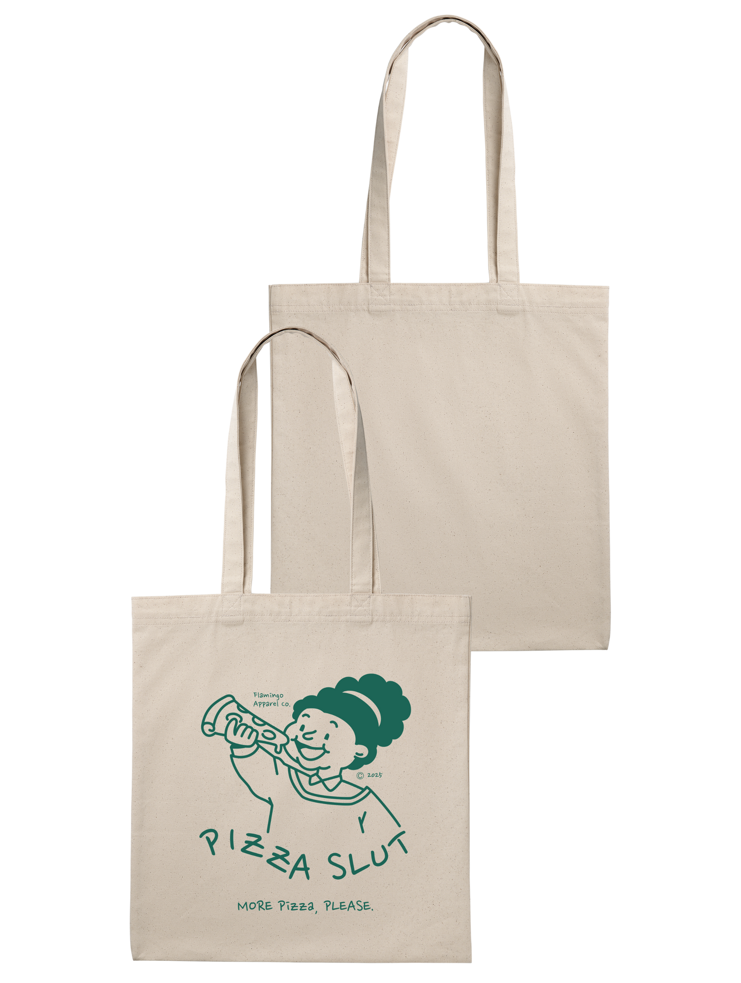More Pizza - Classic Canvas Tote - Flamingo Apparel
