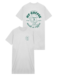My Coffee - Damen T-Shirt Kleid - Flamingo Apparel
