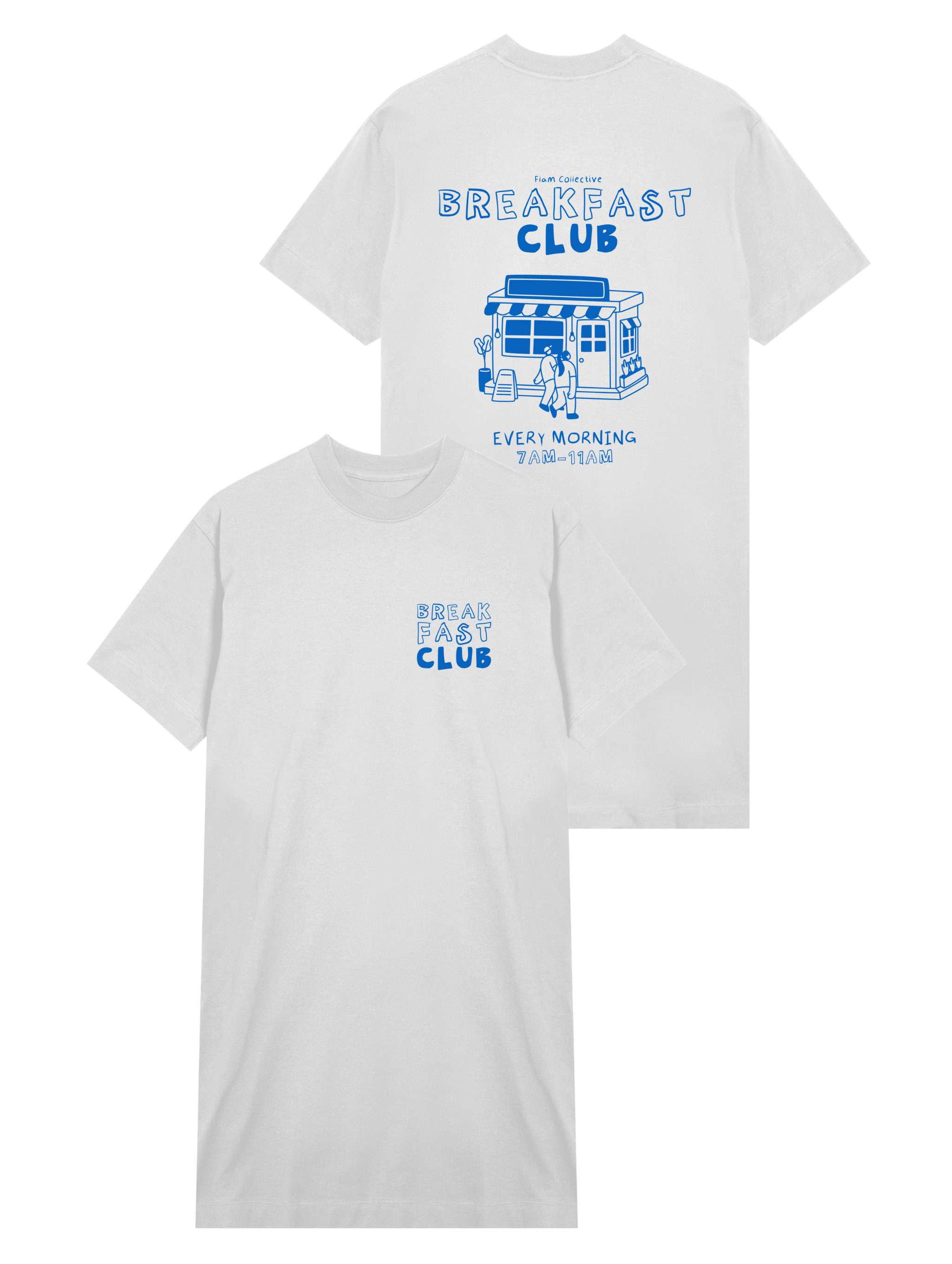 Breakfast Club - Damen T-Shirt Kleid - Flamingo Apparel