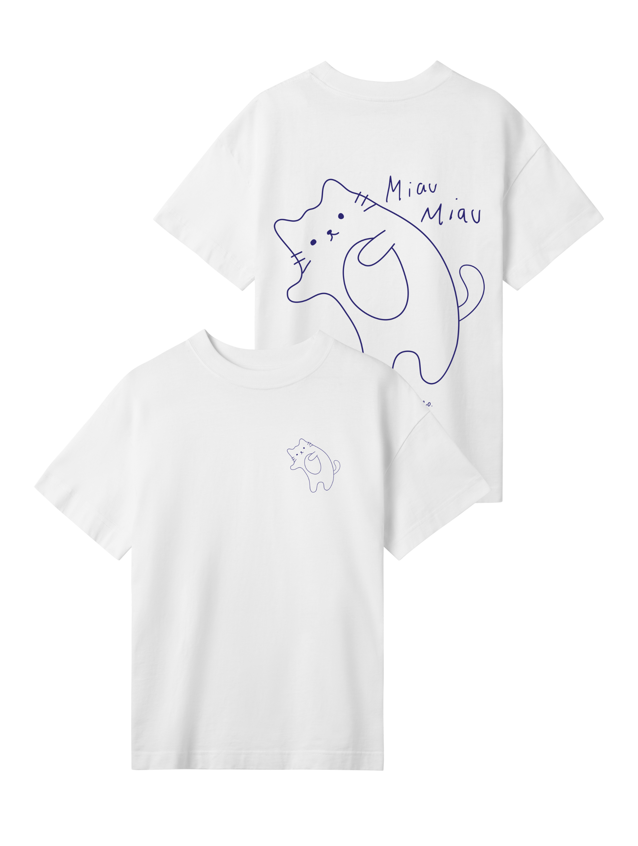 Miau Miau - Damen Oversized T-Shirt - Flamingo Apparel