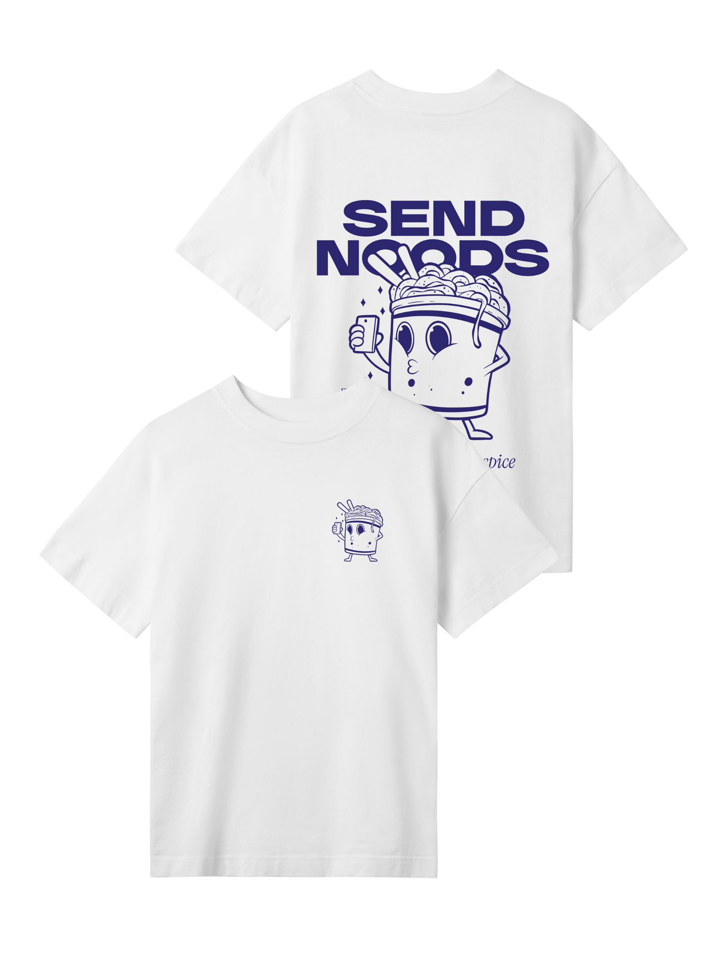 Send Noods - Damen Oversized T-Shirt - Flamingo Apparel